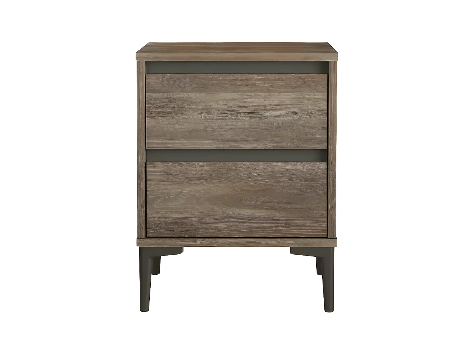 Table De Chevet ARISTO NS45 2D 45x45x59 Brun