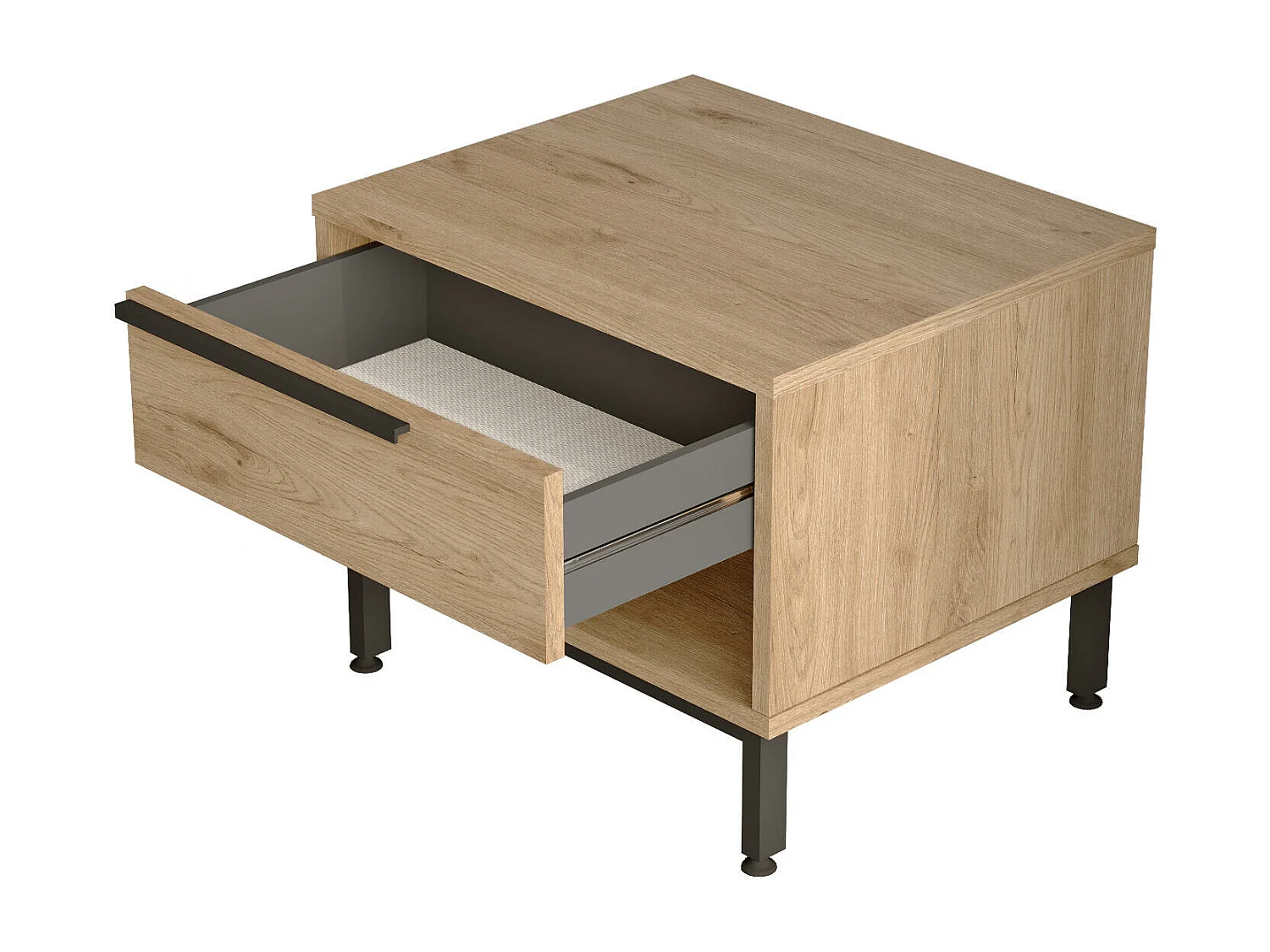 Table De Chevet OCEAN NS54 1D 54x45x42 Naturel