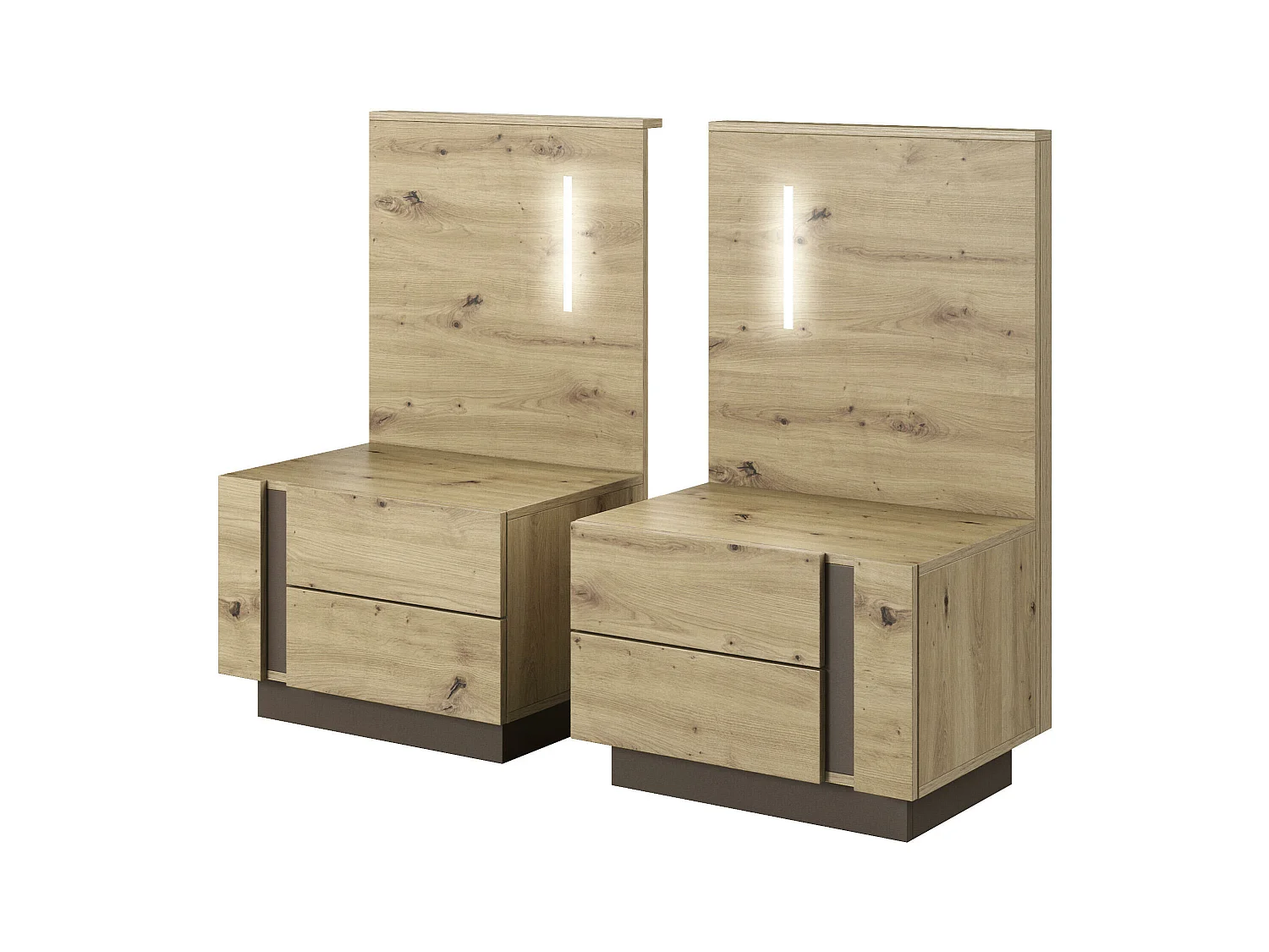 Table De Chevet ARCADE NS60 4D 60x46x102 Graphite