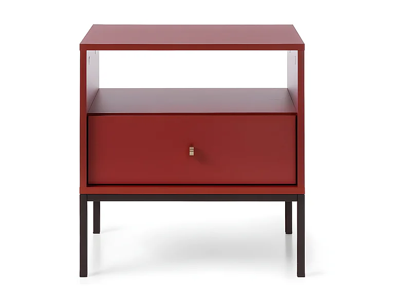 Nachtkastje MONO NS54 1D 54x39x56 Rood