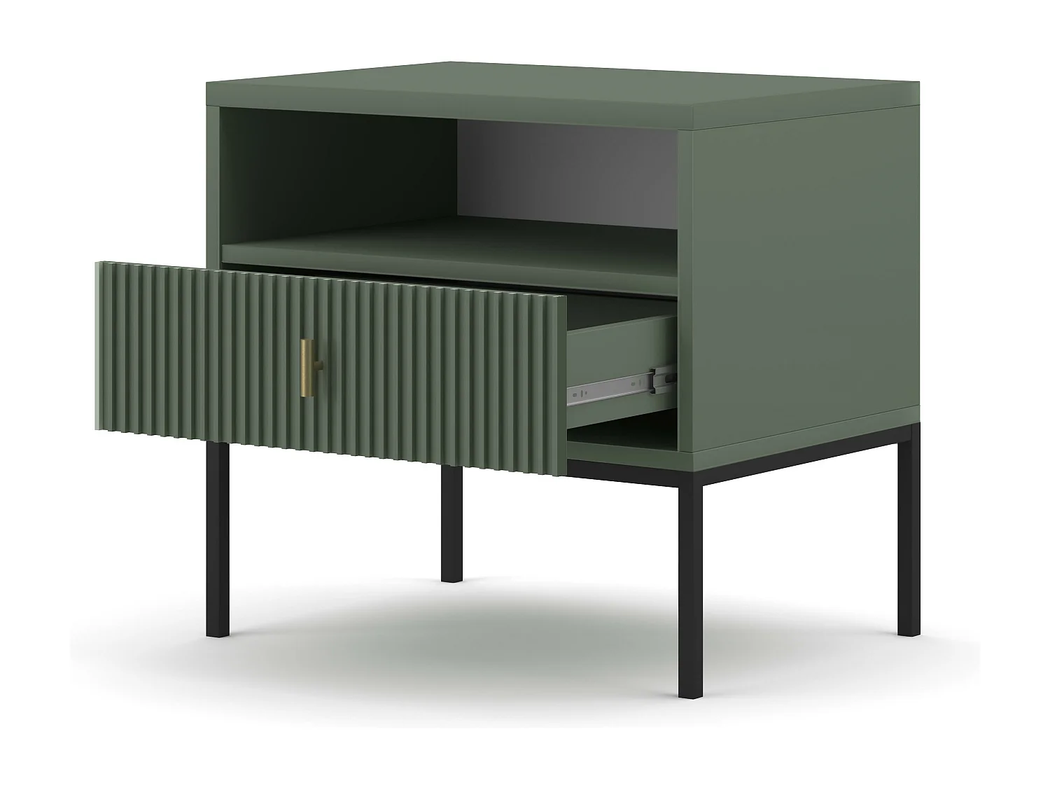 Comodino MAGGIORE NS54 1D 54x39x52 Verde