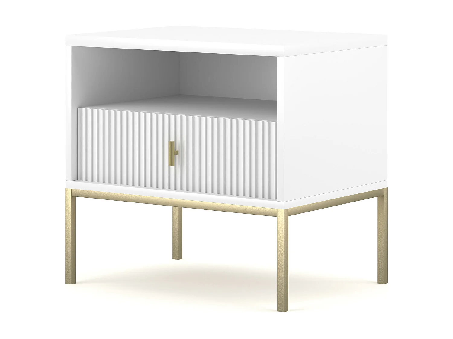 Comodino MAGGIORE NS54 1D 54x39x52 Bianco