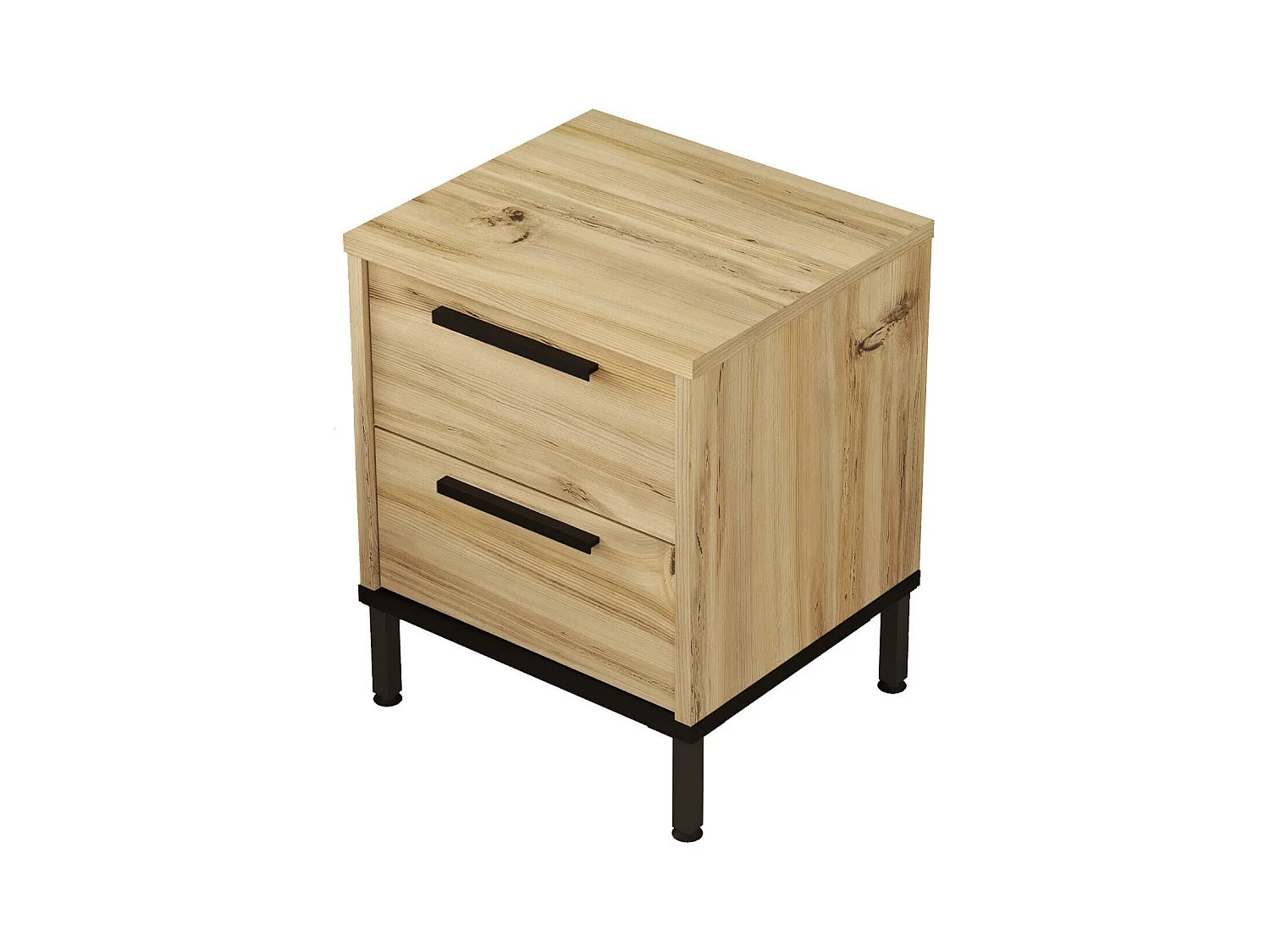 Nachttisch LUVIO NS40 2D 40x36x49 Naturfarben