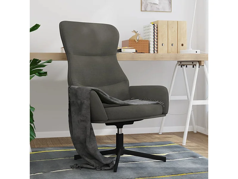 Relaxsessel Dunkelgrau Samt