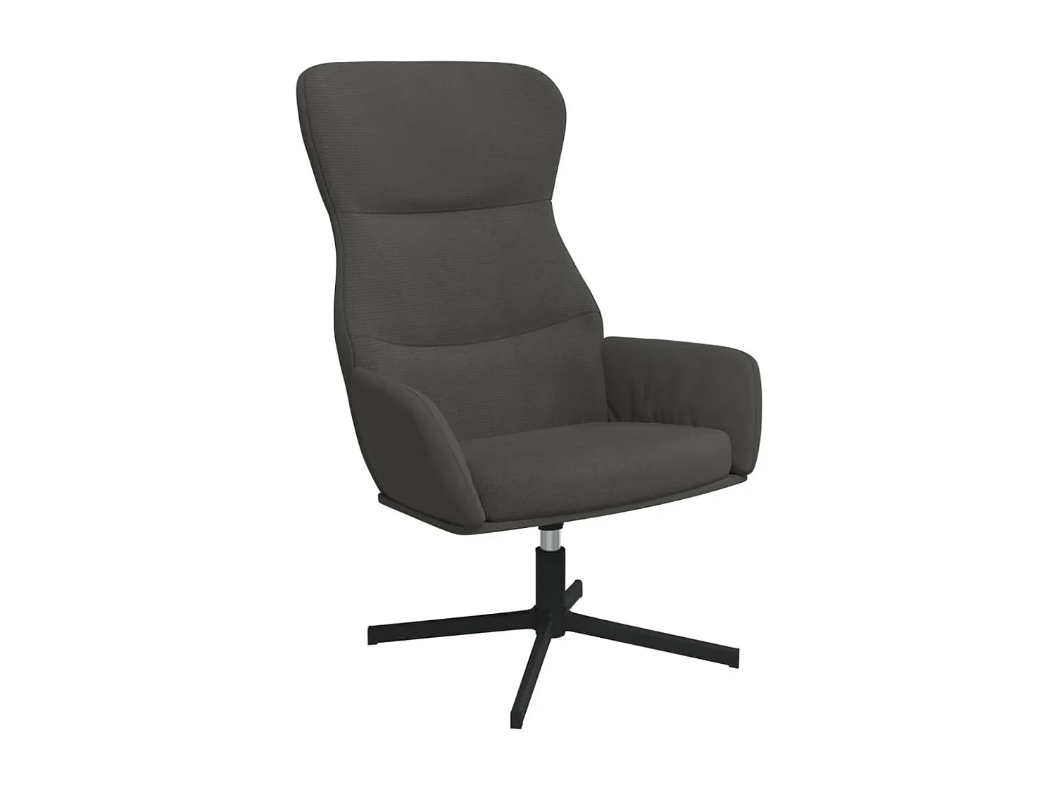 Sedia Relax Grigio Scuro in Velluto