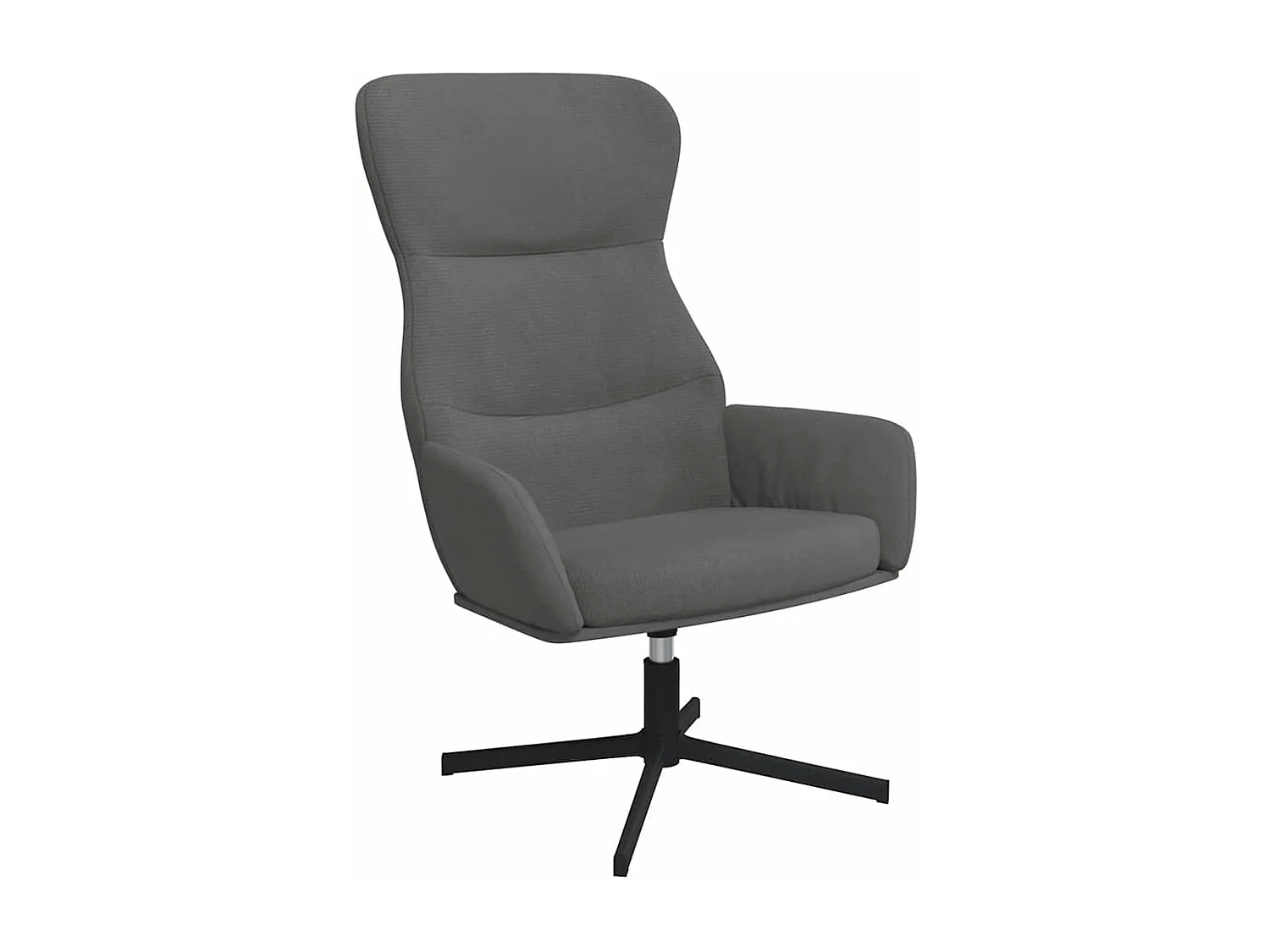 Cadeira de descanso veludo cinzento-escuro