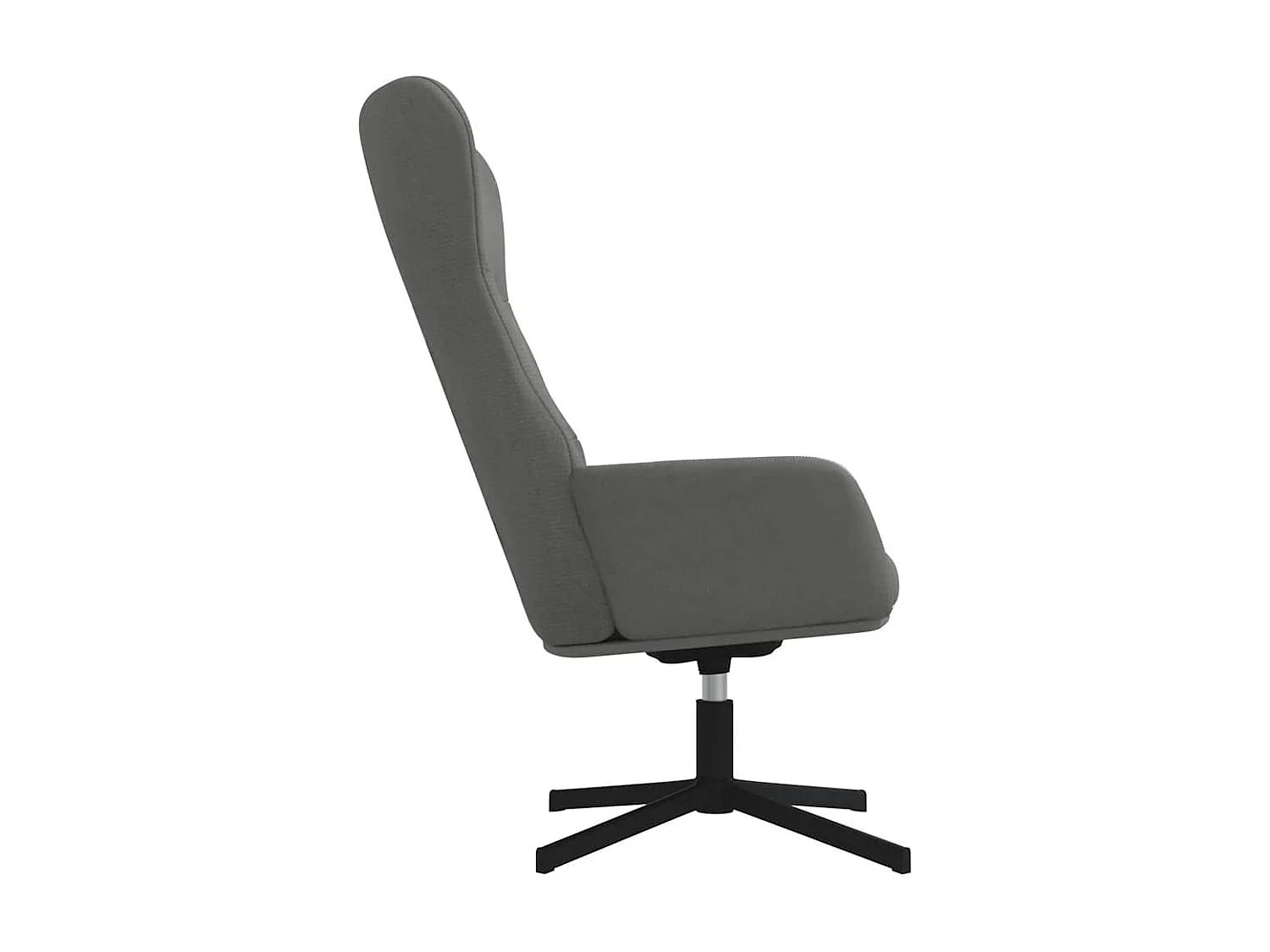 Cadeira de descanso veludo cinzento-escuro