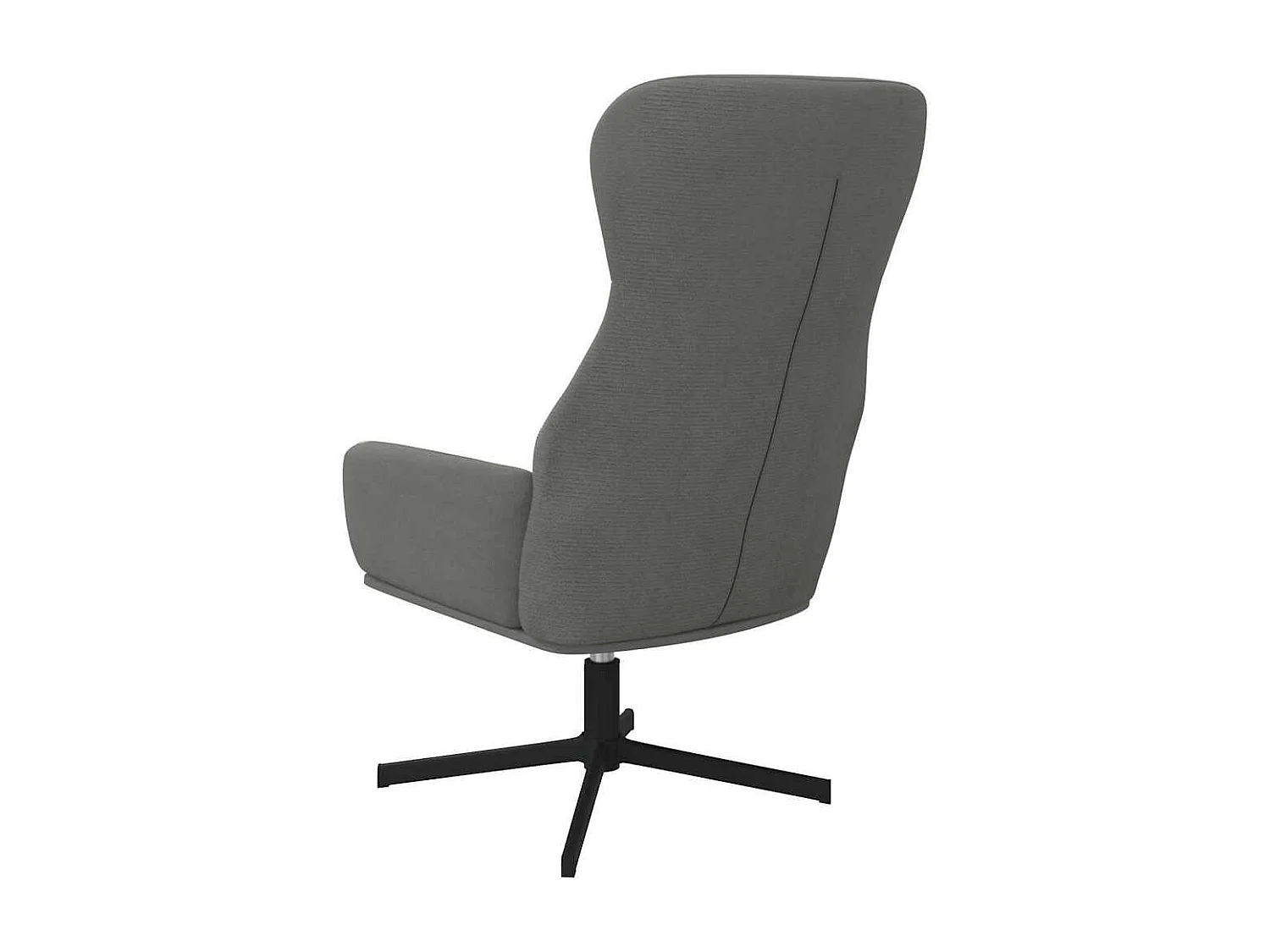 Cadeira de descanso veludo cinzento-escuro