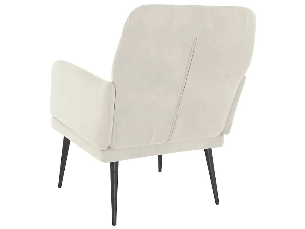 Sessel Creme 62x79x79 cm Samt