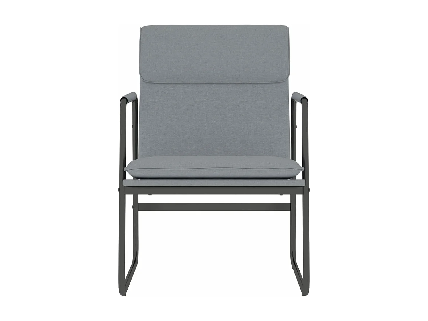 Chaise longue Gris clair 55x64x80 cm Tissu