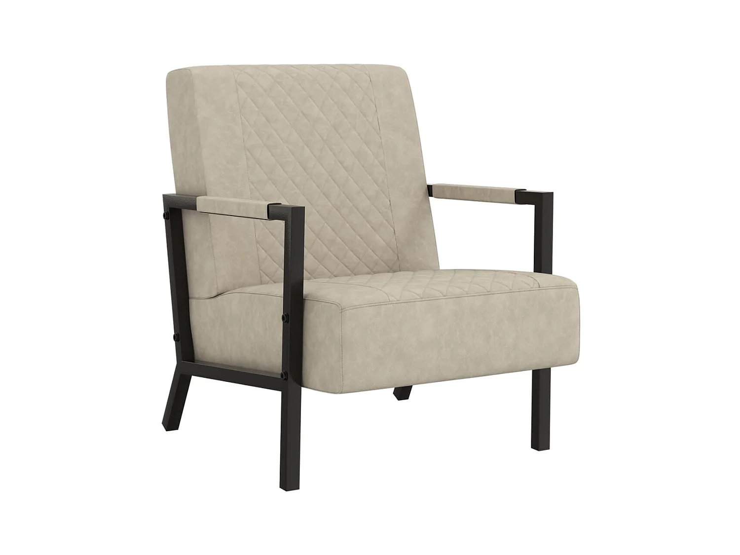 Fauteuil Gris clair Similicuir