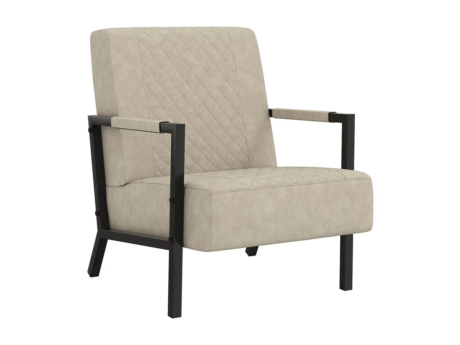Fauteuil Gris clair Similicuir