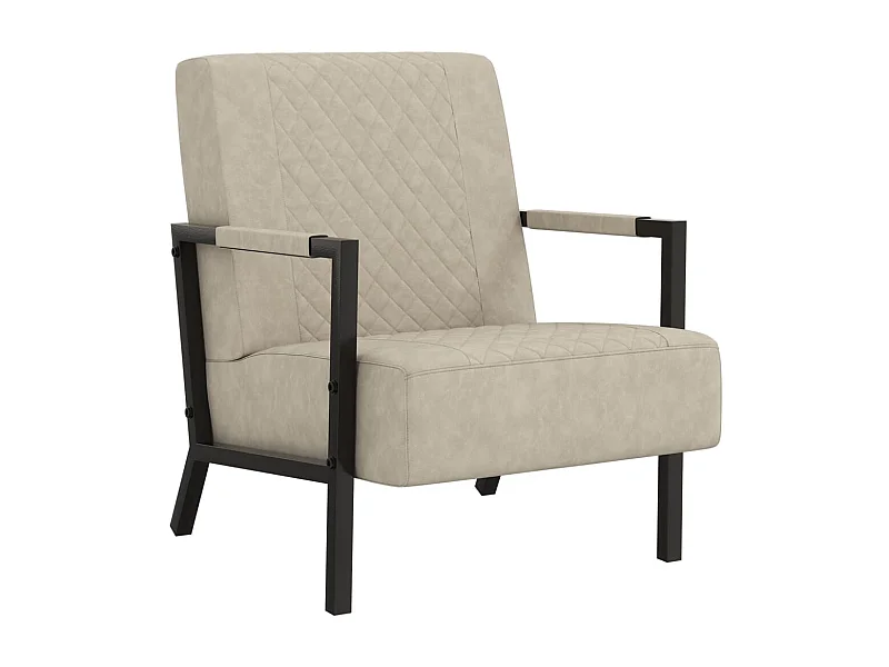 Fauteuil Gris clair Similicuir