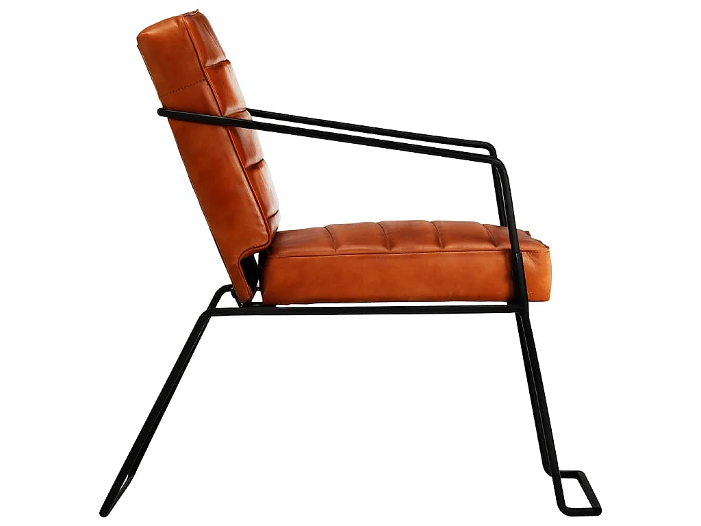 Sessel Hellbraun Echtleder