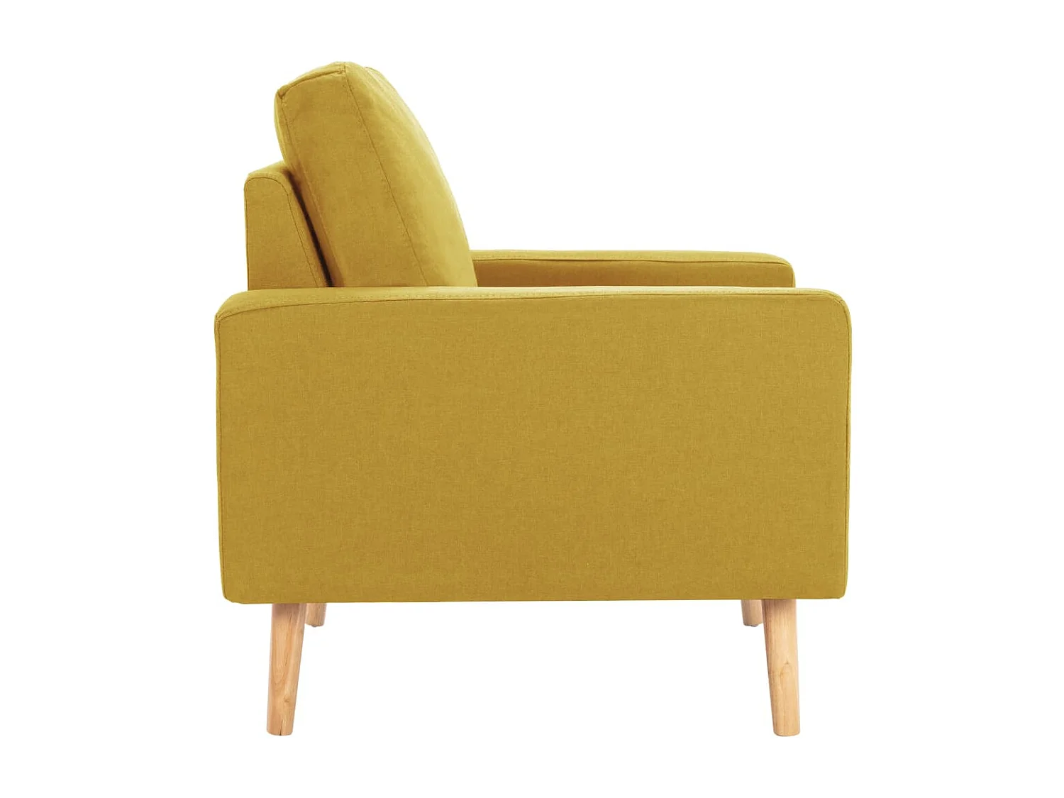 Fauteuil jaune tissu