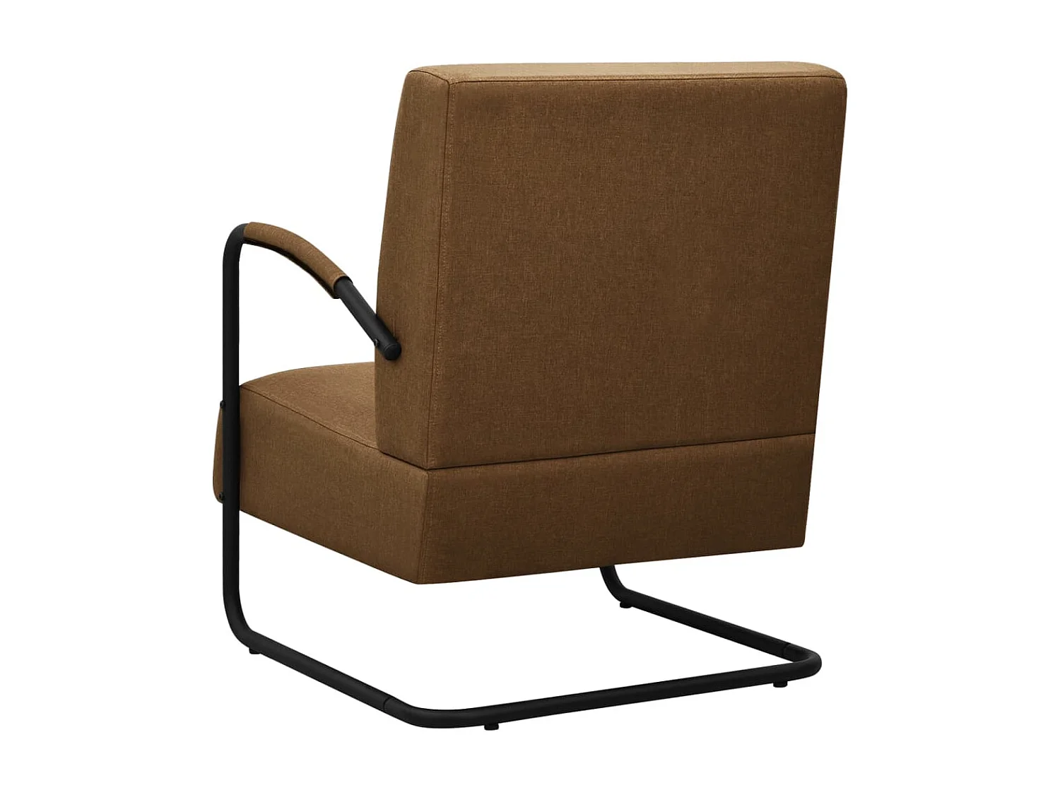 Comfortabele en elegante bruine stoffen fauteuil voor ontspanning en interieurdecoratie