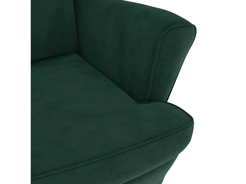 Fauteuil fluweel donkergroen