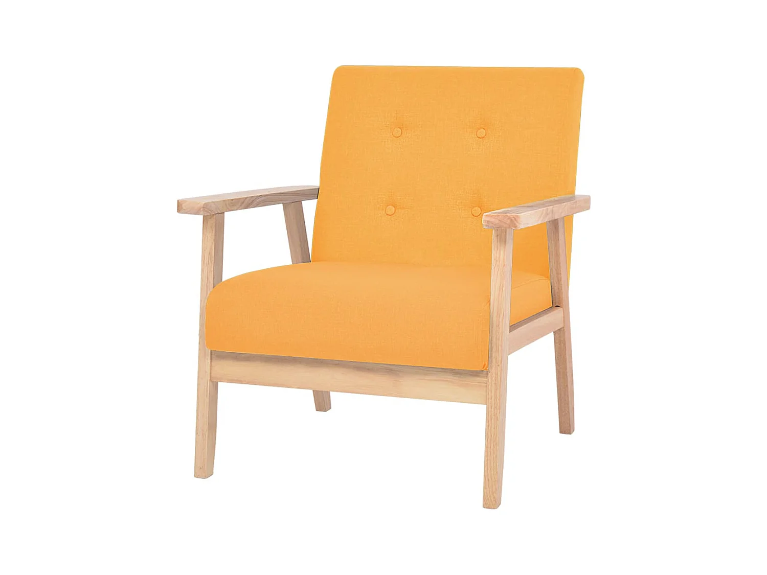 Fauteuil jaune tissu