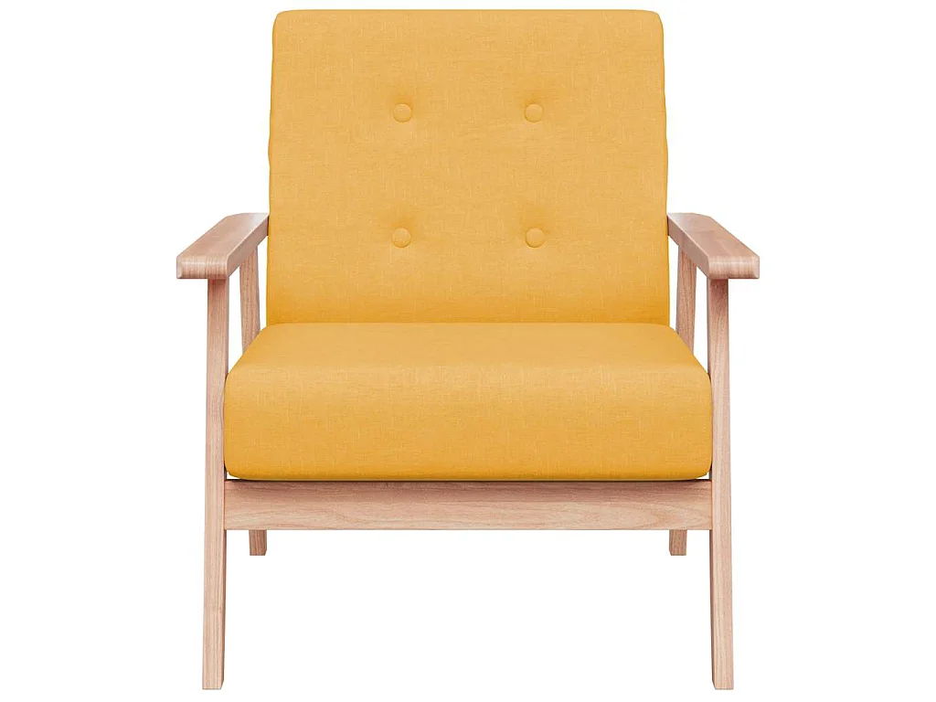 Fauteuil jaune tissu