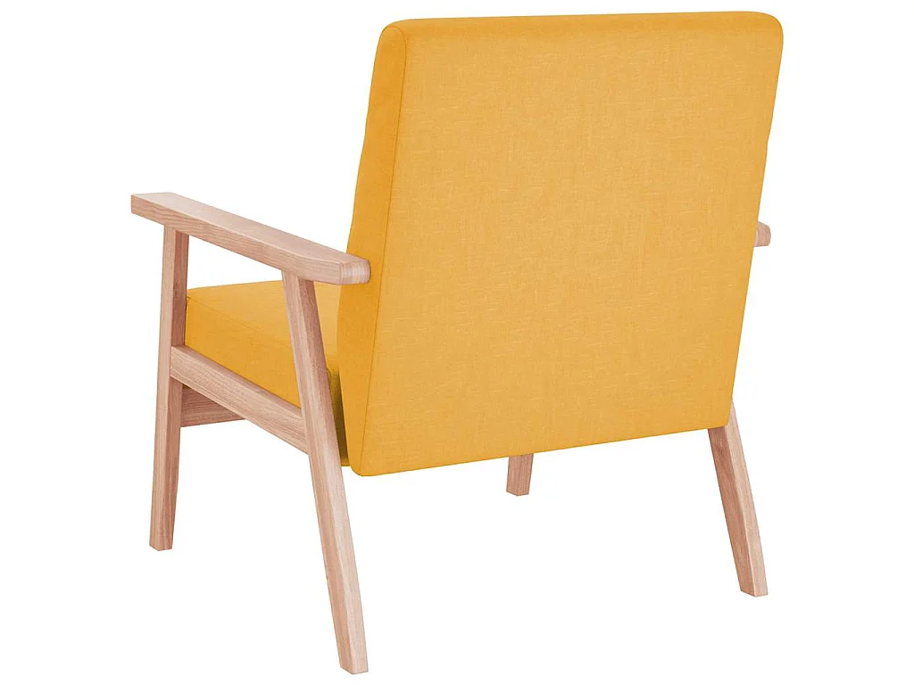 Fauteuil jaune tissu