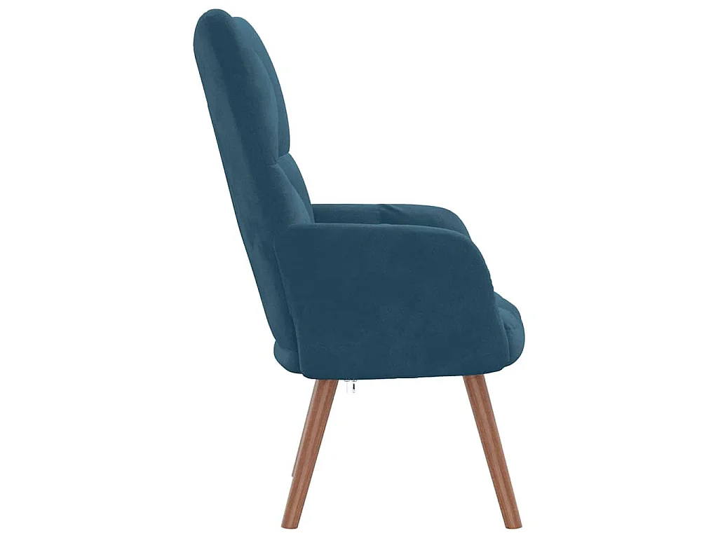 Relaxsessel Blau Samt