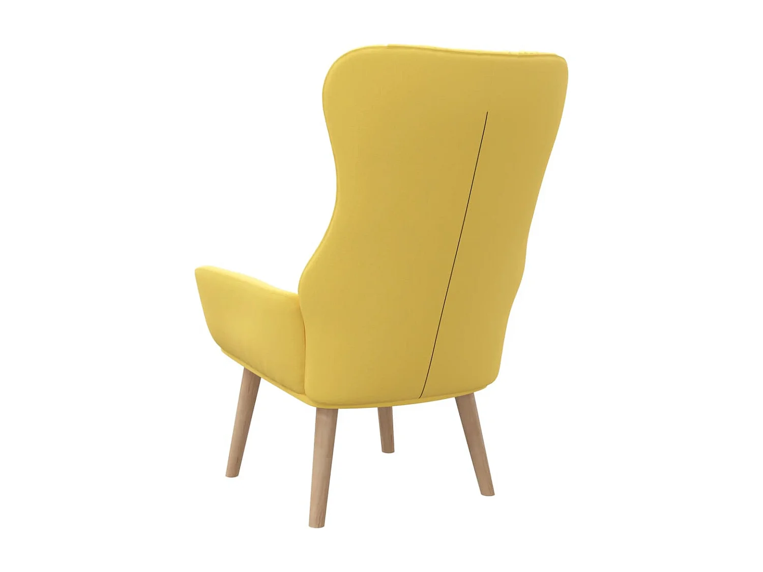 Chaise de relaxation Jaune moutarde Tissu
