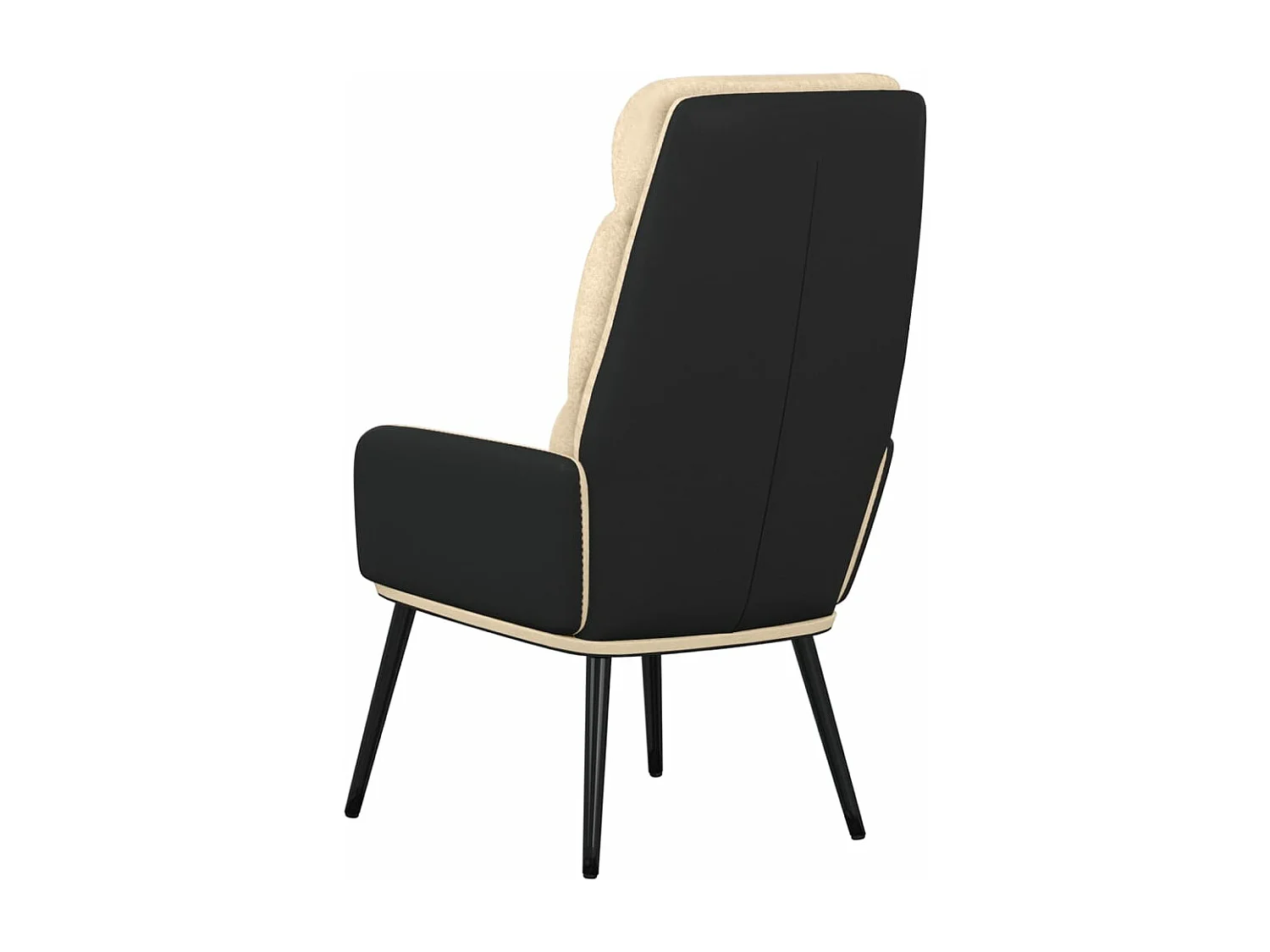 Cadeira de descanso tecido cor creme