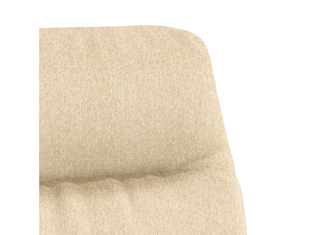 Cadeira de descanso tecido cor creme