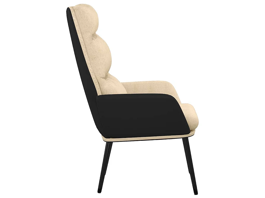 Relaxsessel Creme Stoff