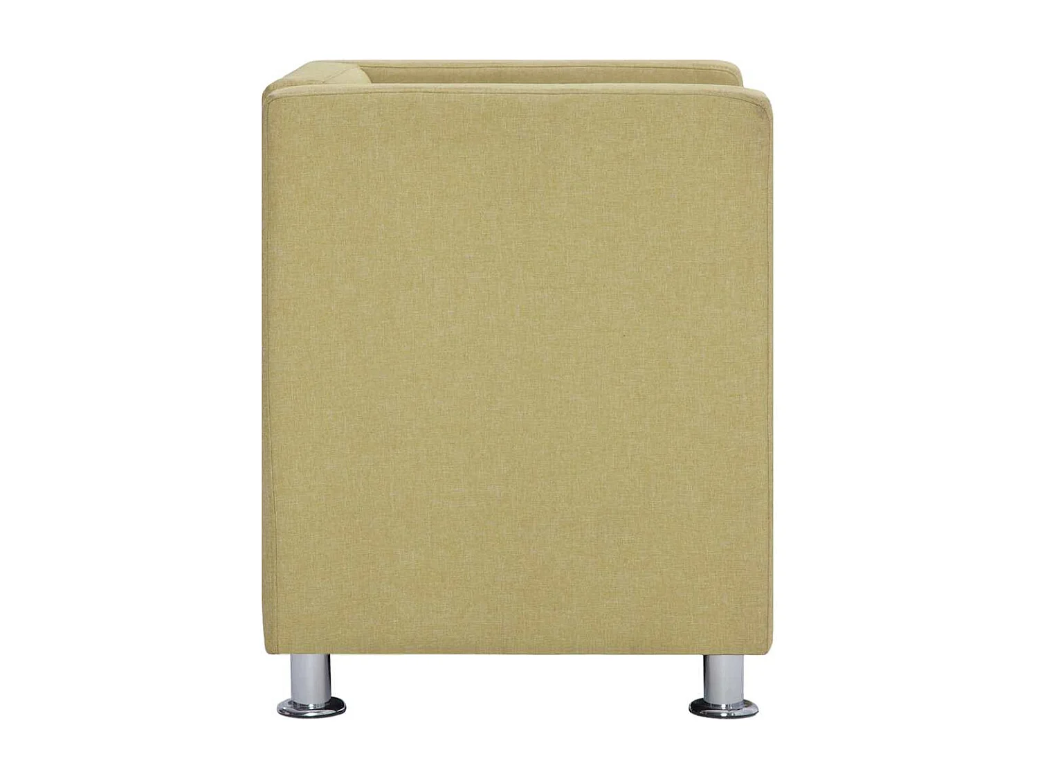 Fauteuil cube Vert Tissu