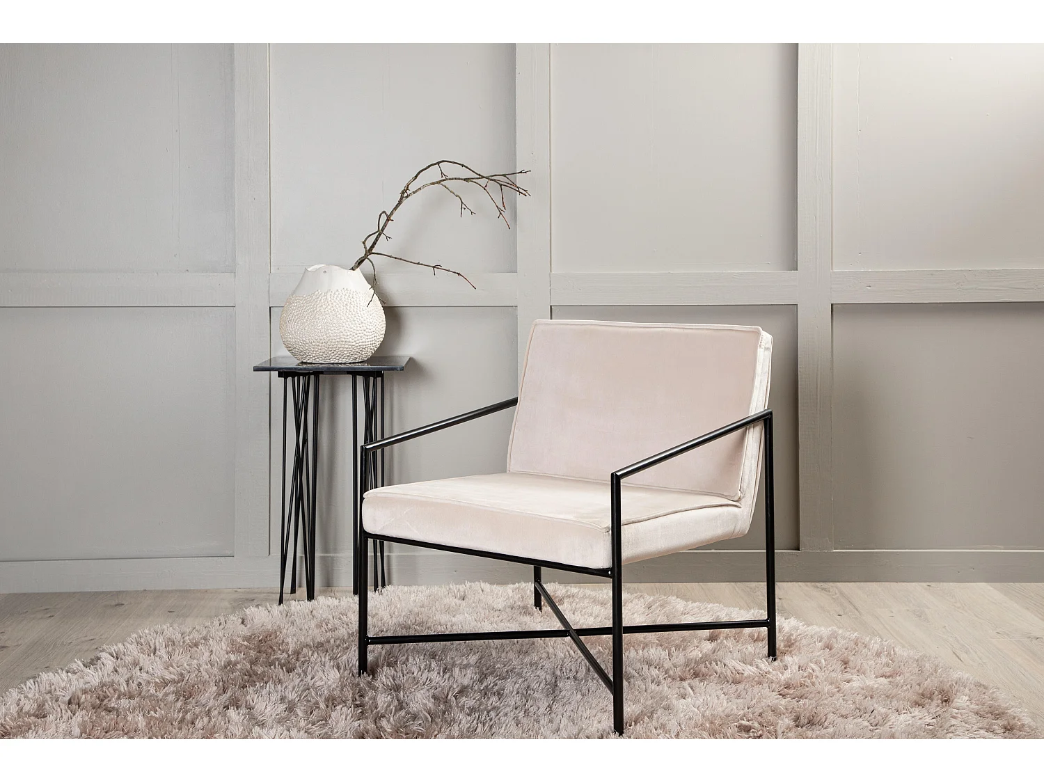 Fauteuil RAKEL AC 1NOS 66x65x78 Beige