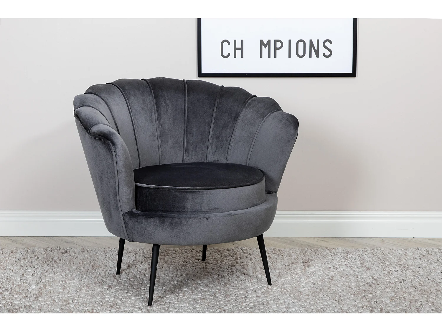 Fauteuil CALAIS AC 1NOS 83x77x45 Donkergrijs