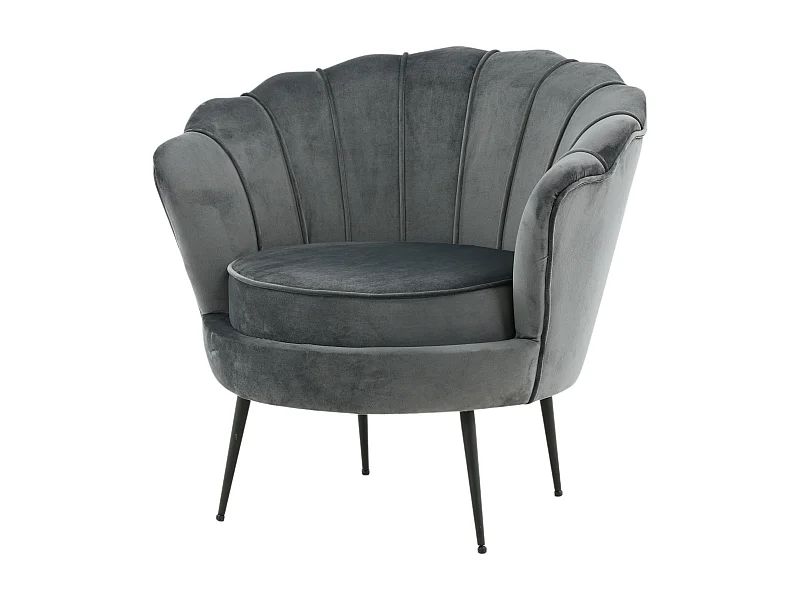 Fauteuil CALAIS AC 1NOS 83x77x45 Grisfoncé