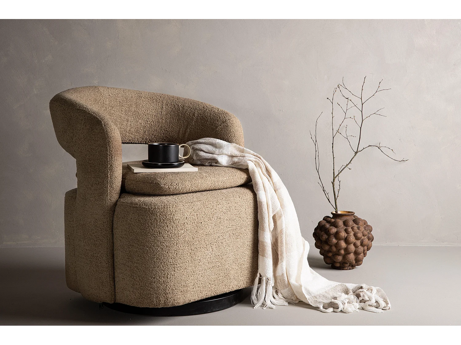 Fauteuil LAUREL AC 1NOS 69x72x75 Beige