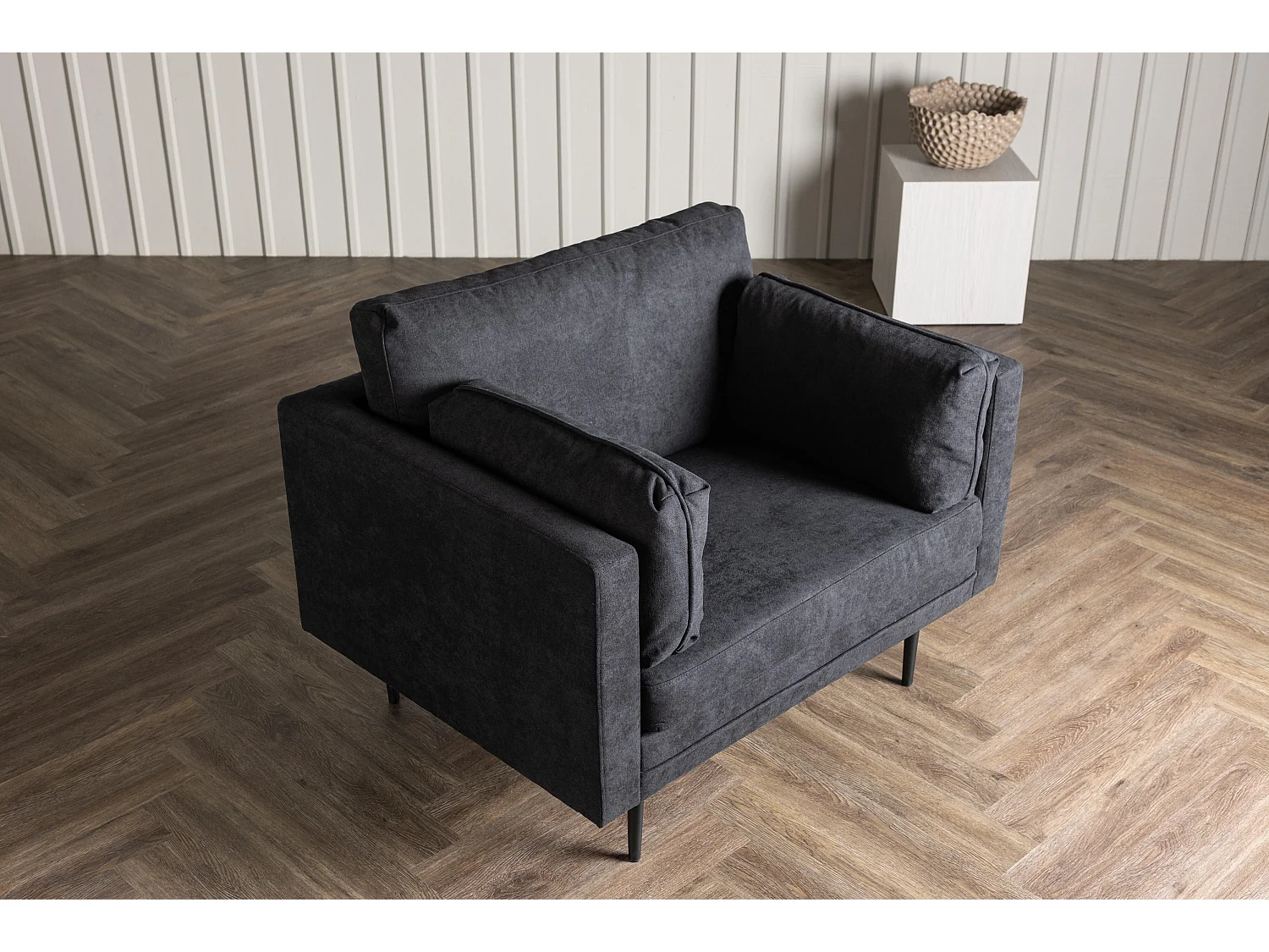 Fauteuil BOOM AC 1NOS 110x86x84 Zwart