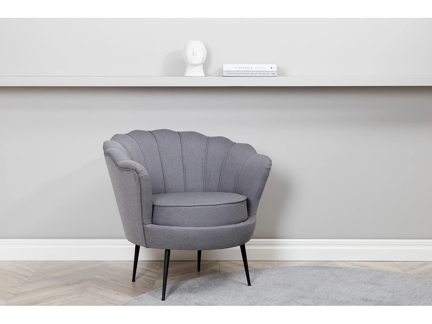 Fauteuil CALAIS AC 1NOS 83x77x45 Grijs