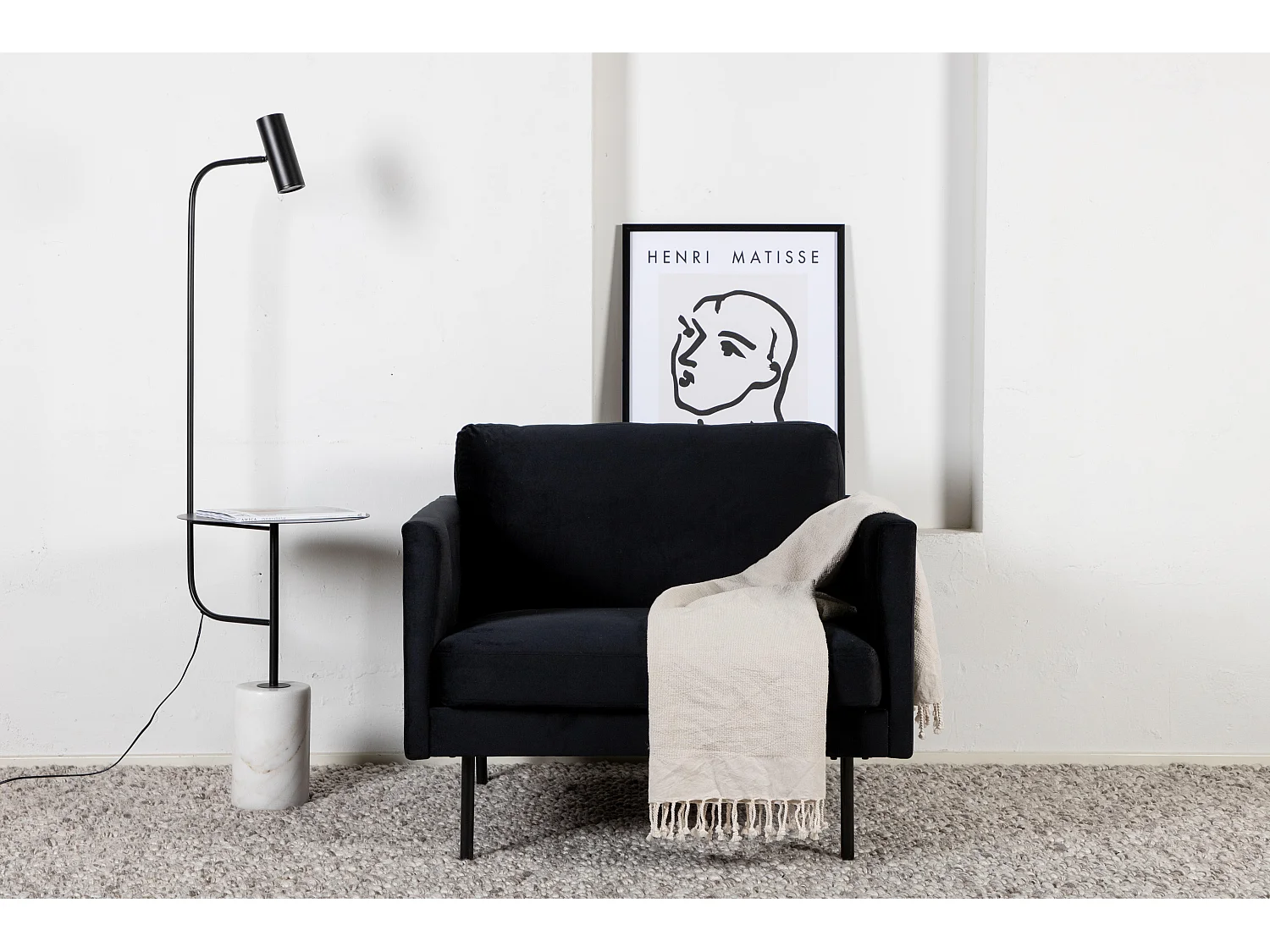 Fauteuil ZOOM AC 1NOS 95x84x80 Zwart