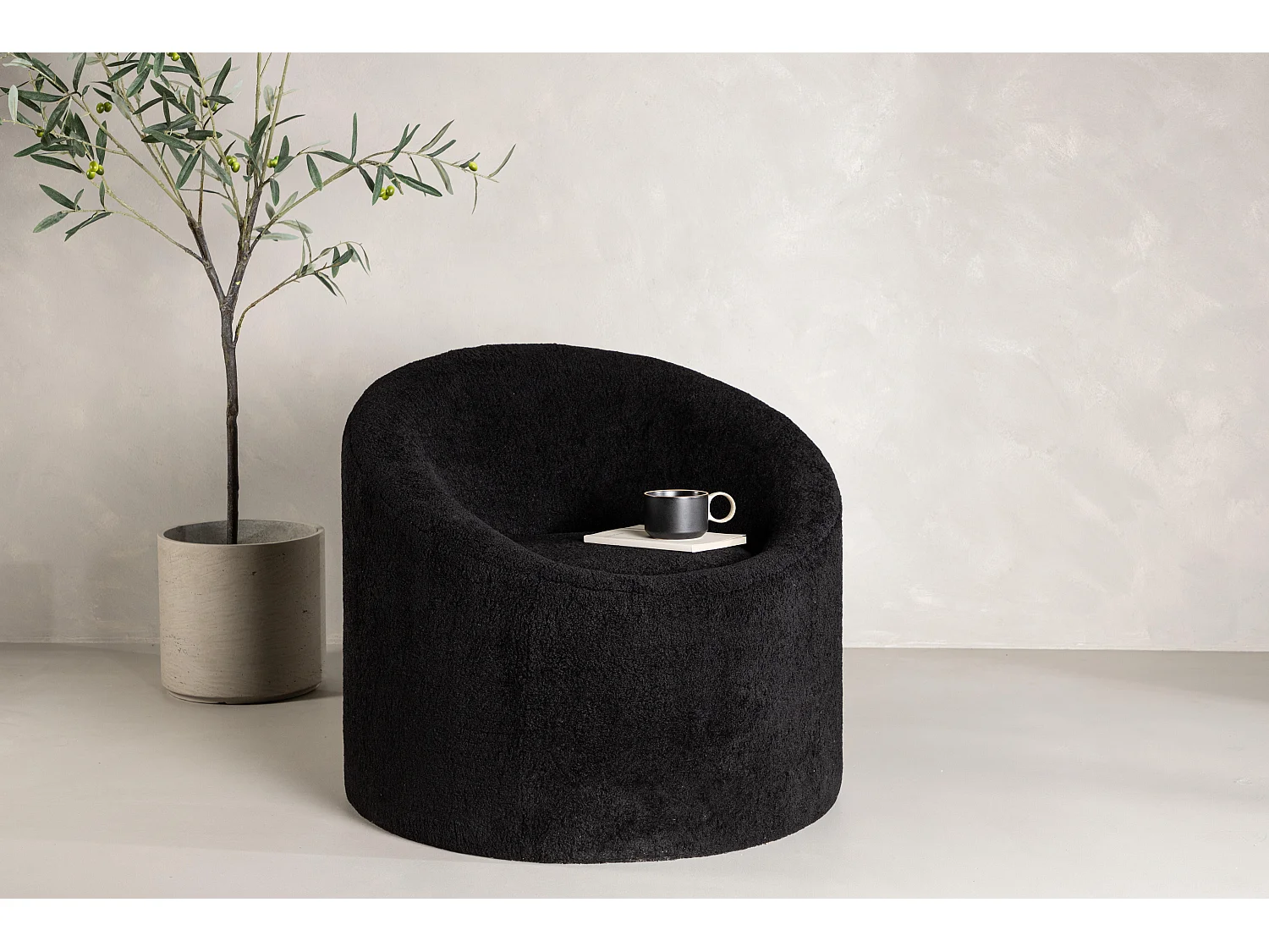 Fauteuil WARREN AC 1NOS 81x82x72 Zwart