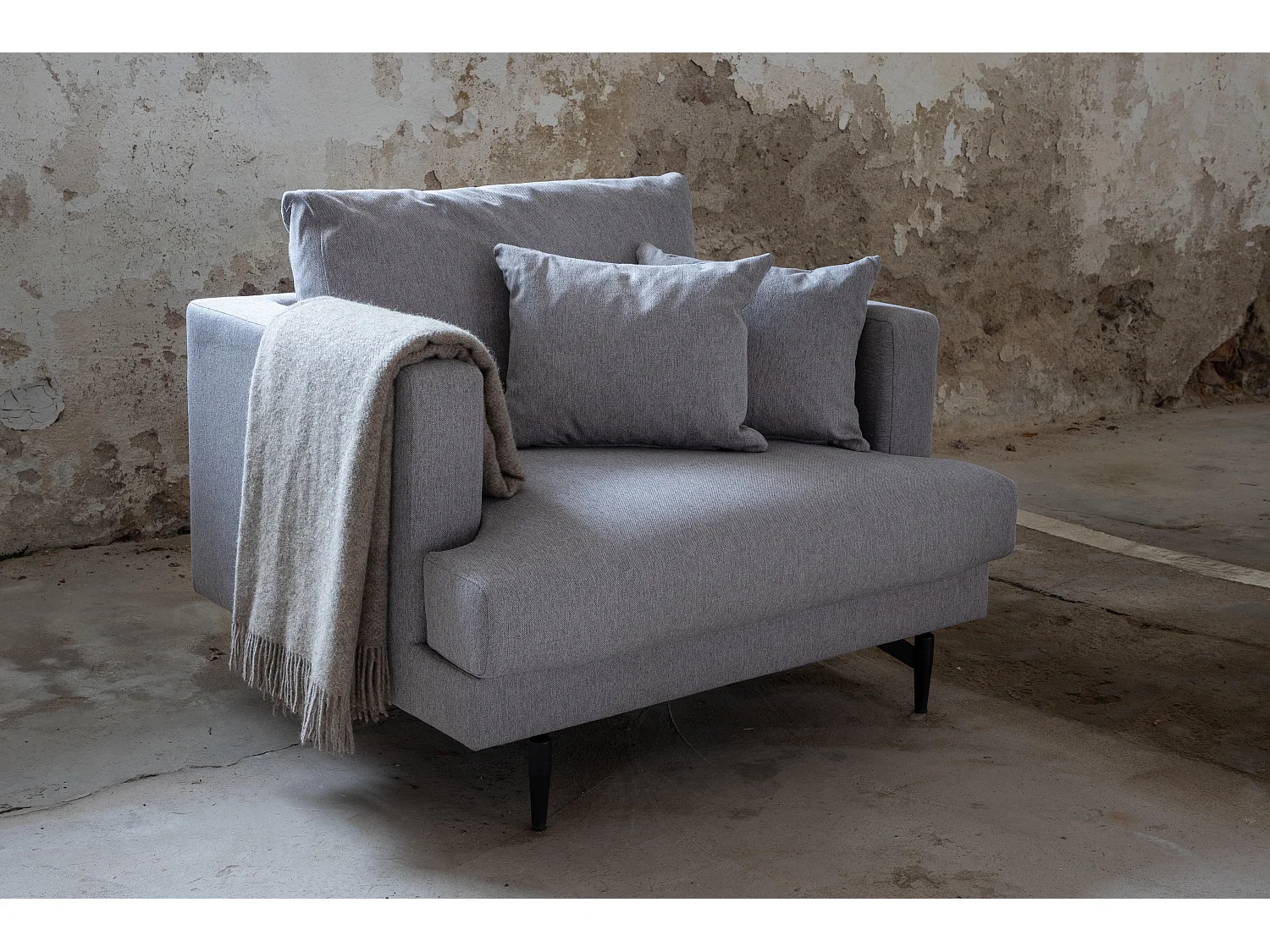 Fauteuil SOFIA AC 1NOS 108x92x82 Grijs