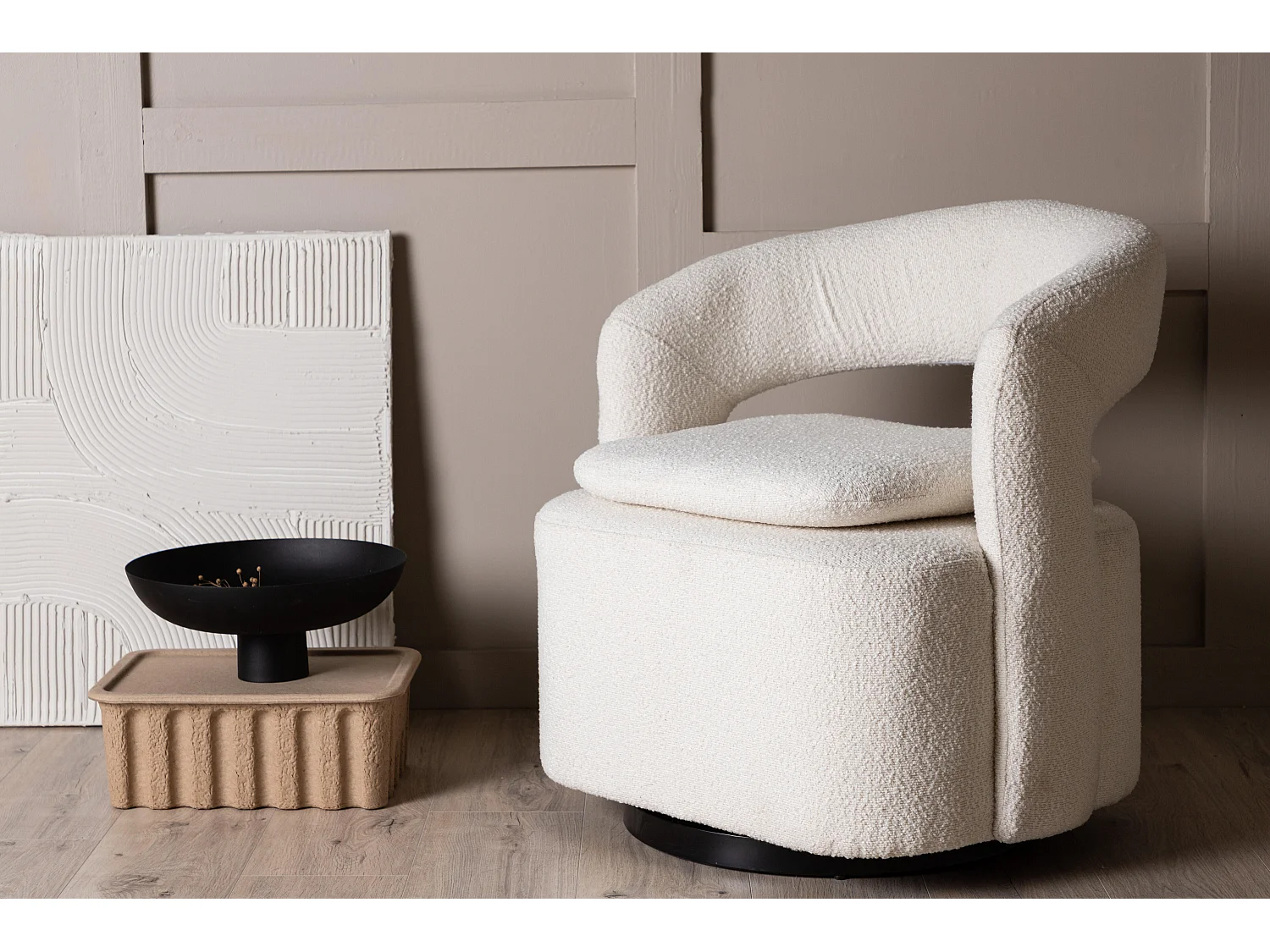 Fauteuil LAUREL AC 1NOS 69x72x75 Blanc