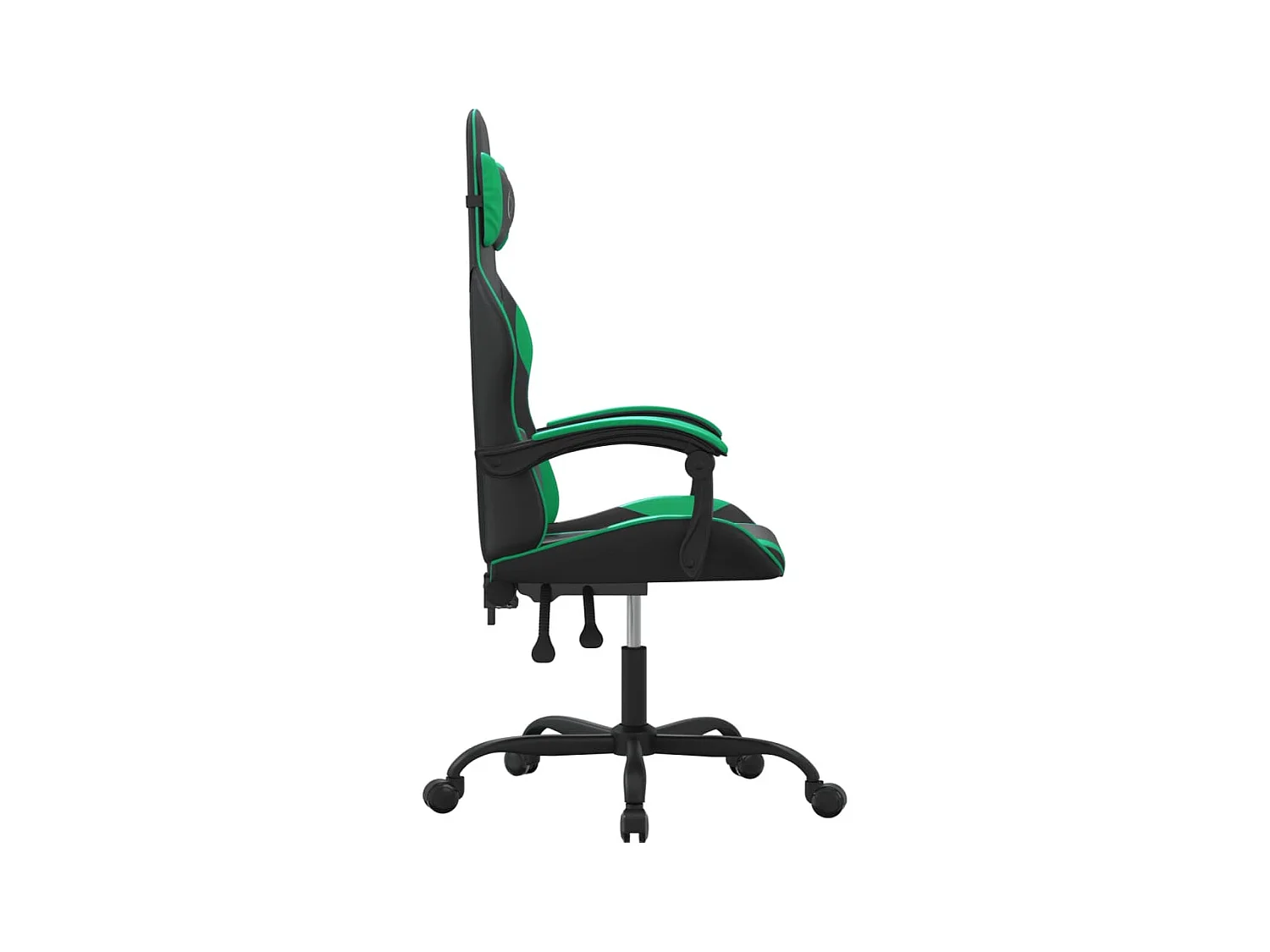 Chaise de jeu Noir et vert Similicuir