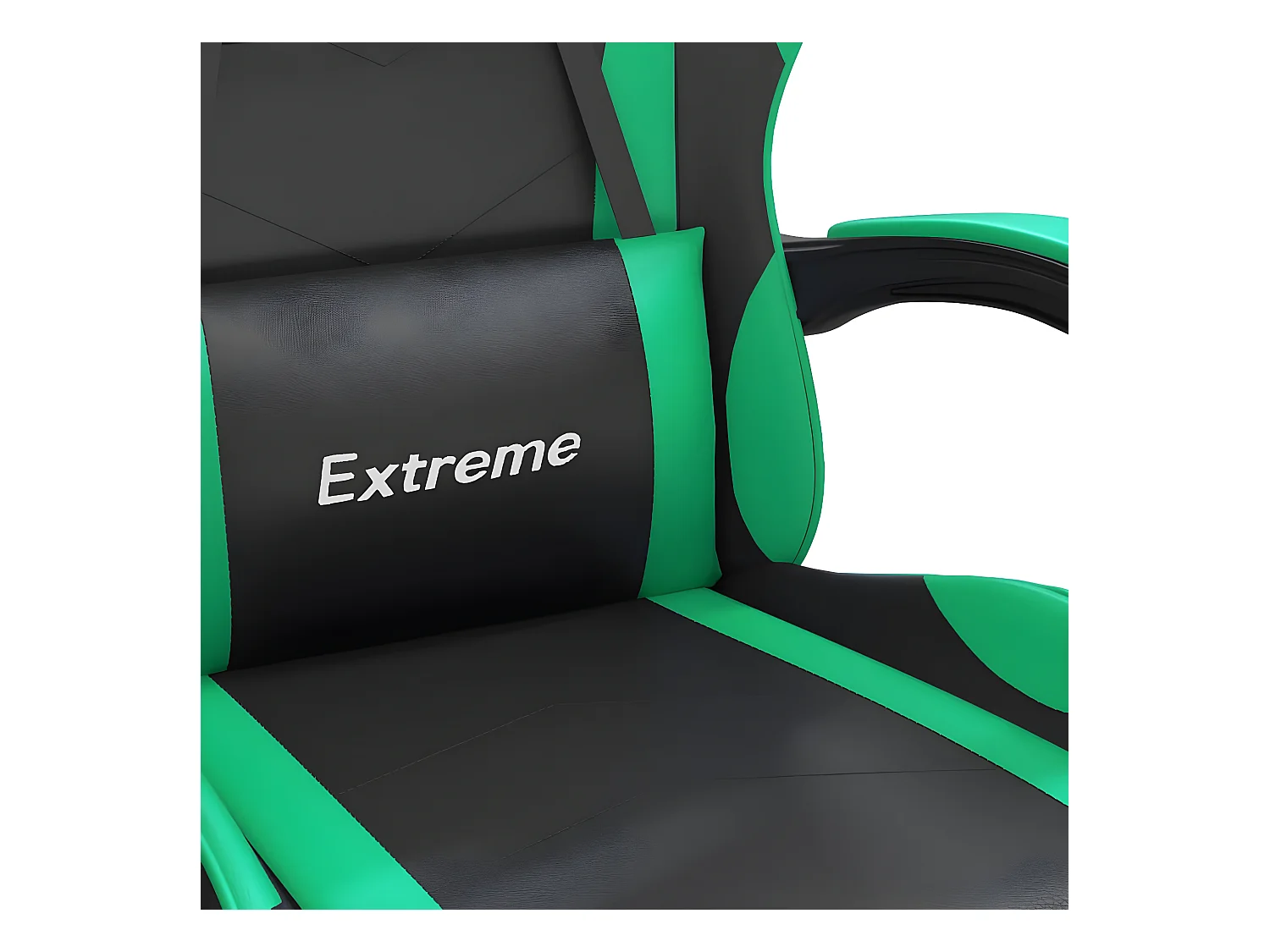 Sedia da Gaming Nera e Verde in Similpelle