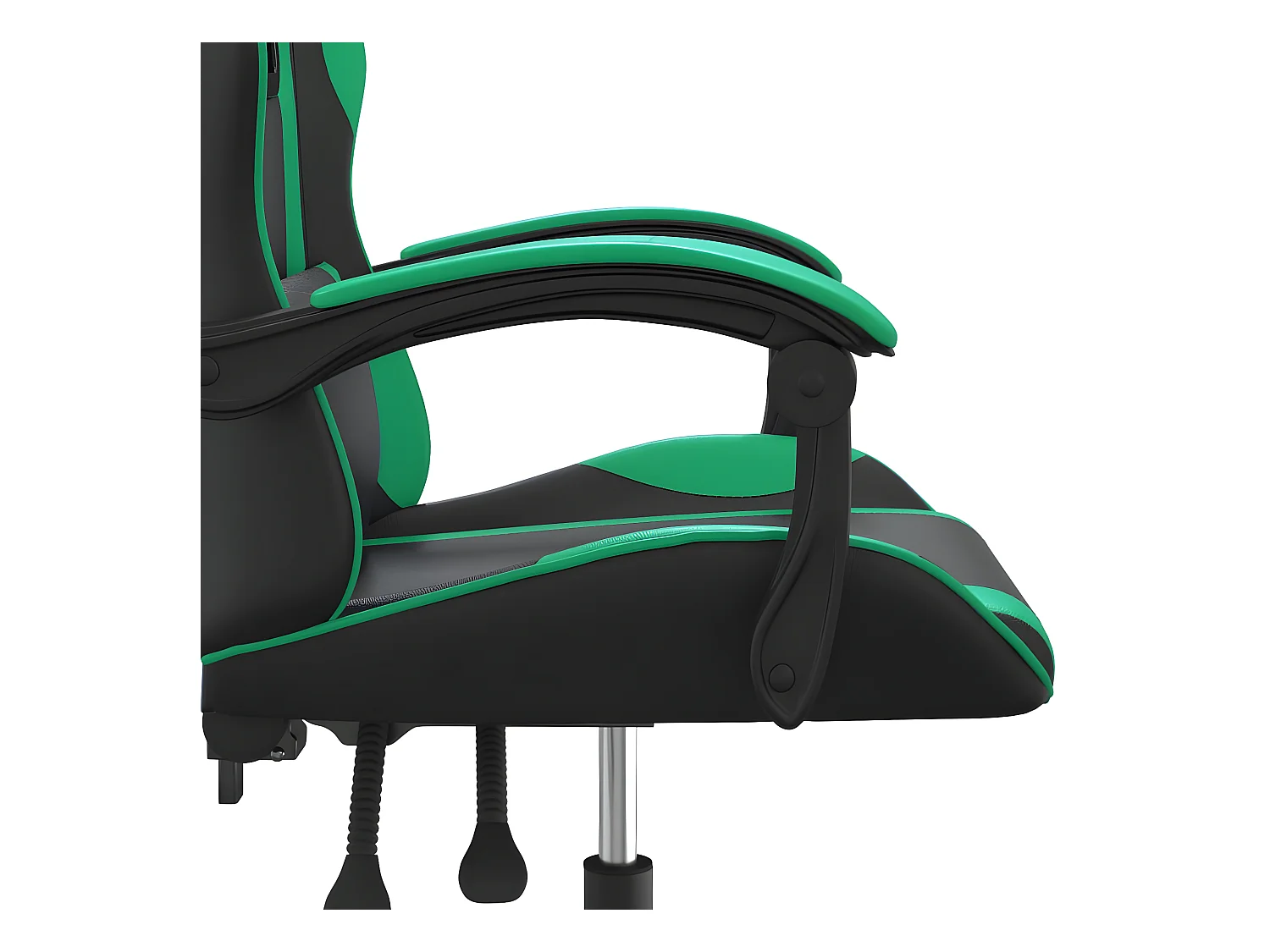 Sedia da Gaming Nera e Verde in Similpelle