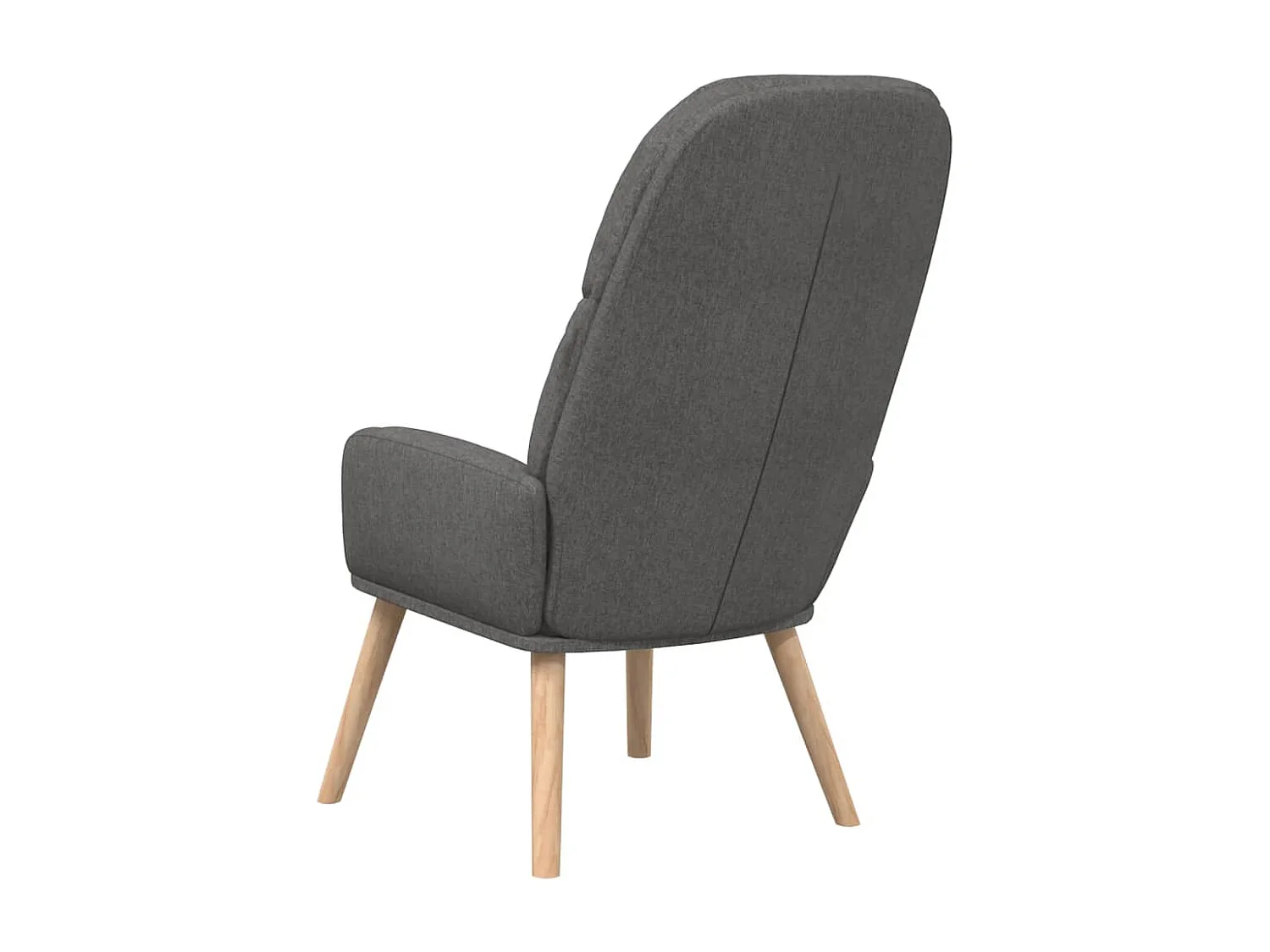 Chaise de relaxation Gris foncé Tissu