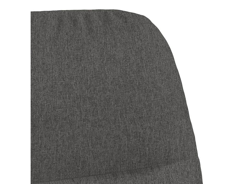 Chaise de relaxation Gris foncé Tissu