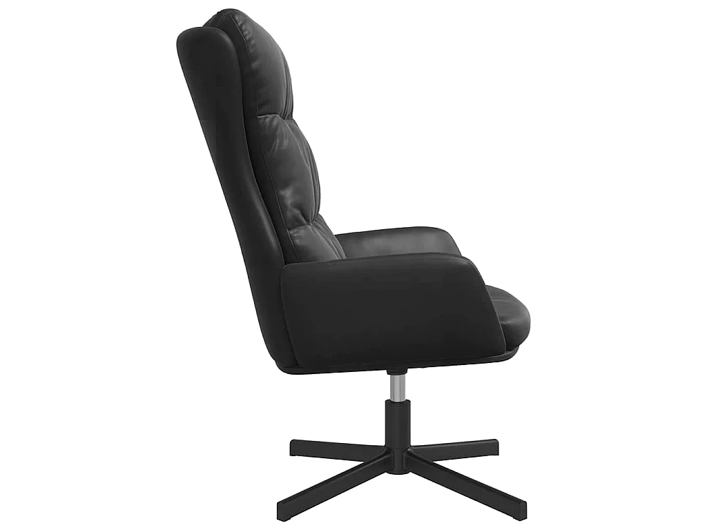 Chaise de relaxation Noir Similicuir