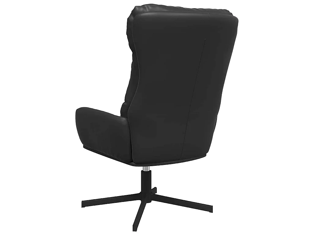 Chaise de relaxation Noir Similicuir