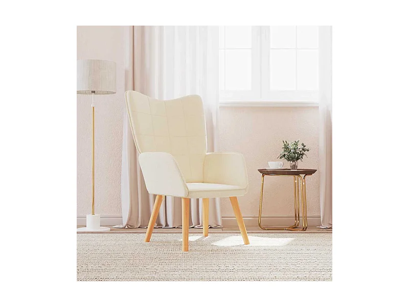 Relaxsessel Creme Stoff