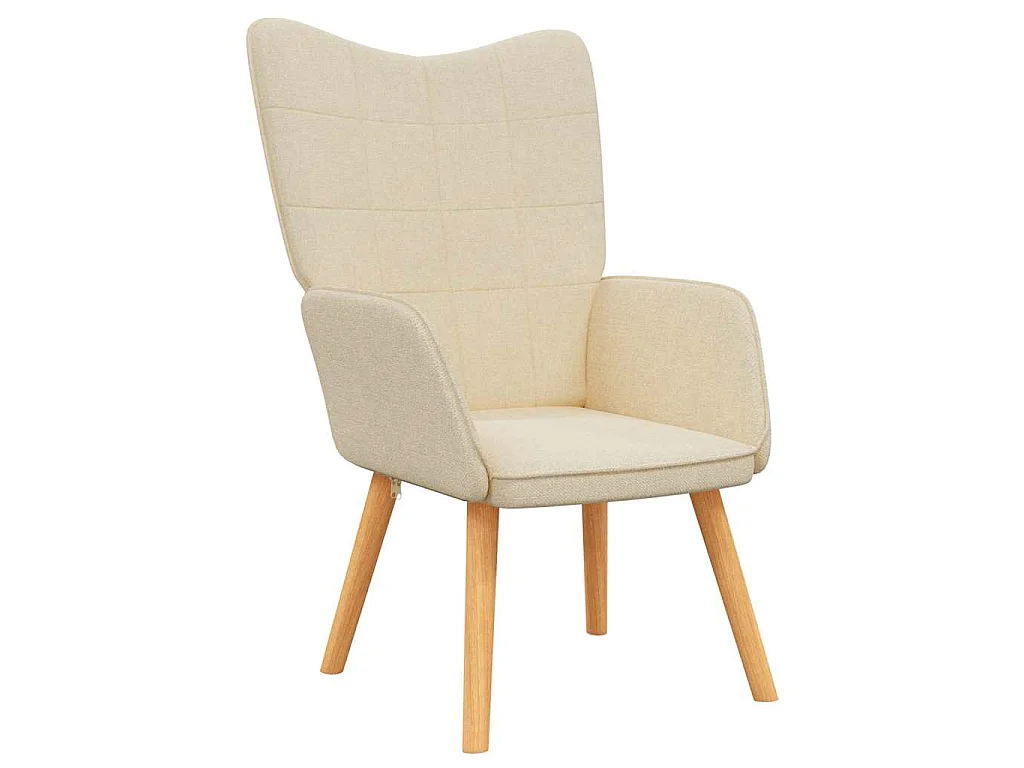 Chaise de relaxation Crème Tissu