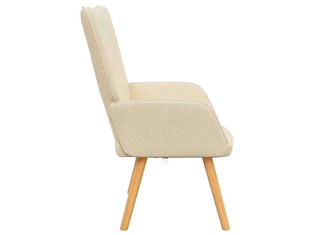 Chaise de relaxation Crème Tissu